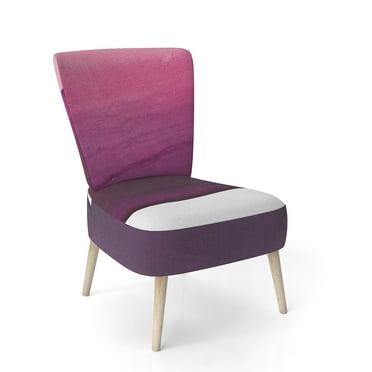 Designart "Paint Of Magenta Stone" Upholstered Shabby Chic Accent Chair - Arm Chair
