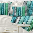 thumbnail image 1 of Designart Painted Wooden Planks - Abstract Throw Pillow - 12x20, 1 of 5