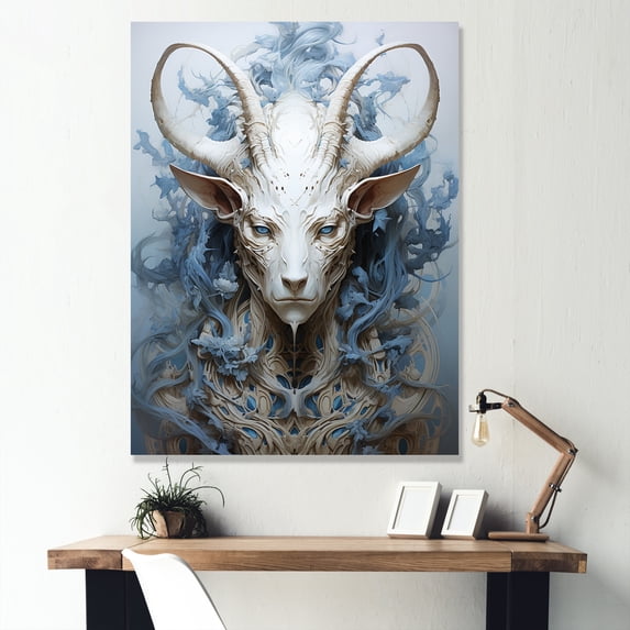 Designart "Painting Of The Mythical Horse" Mythical Creatures Wall Art Prints
