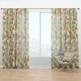 thumbnail image 1 of Designart 'Paisley Botanical Pattern' Traditional Curtain Panel, 1 of 4
