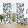 thumbnail image 1 of Designart 'Paisley Pattern Fantasy Flowers' Traditional Curtain Panel, 1 of 4