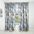 thumbnail image 1 of Designart 'Paisley Pattern Fantasy Flowers' Traditional Curtain Panel, 1 of 5