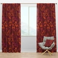 thumbnail image 1 of Designart 'Paisley Pattern XII' Vintage Blackout Curtain Panel, 1 of 4