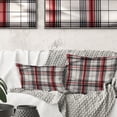 thumbnail image 1 of Designart "Paisley Plaid with Rustic Charm" Plaid Printed Throw Pillow, 1 of 5