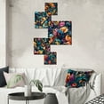 thumbnail image 1 of Designart "Paisley Rhapsody Of Bohemia" Paisley Wall Art Set Of 5 - Multicolor Glam Wall Living Room Decor Set, 1 of 6