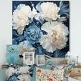 thumbnail image 1 of Designart "Pale Azure Carnation Composition" Carnations Canvas Art Print, 1 of 7