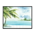 thumbnail image 1 of Designart 'Palm Beach Resort At Sunrise I' Nautical & Coastal Framed Canvas Wall Art Print, 1 of 5