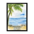 thumbnail image 1 of Designart 'Palm Beach Resort At Sunrise II' Nautical & Coastal Framed Art Print, 1 of 4