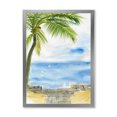 thumbnail image 1 of Designart 'Palm Beach Resort At Sunrise II' Nautical & Coastal Framed Art Print, 1 of 4
