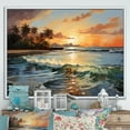 thumbnail image 1 of Designart "Palm Trees love" Beach Floater Framed Canvas Print, 1 of 7