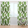 thumbnail image 1 of Designart 'Palm Tropical Leaves II' Mid-Century Modern Blackout Curtain Panel, 1 of 4