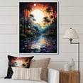 thumbnail image 1 of Designart "Palms at the Beach Tropical Serenity I" Floral Floater Framed Canvas Print, 1 of 7