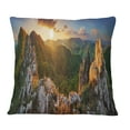 thumbnail image 1 of Designart Panorama Mountains Slovakia - Landscape Printed Throw Pillow - 16x16, 1 of 1