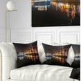 thumbnail image 1 of Designart Panorama of Gdansk Old Town - Landscape Photography Throw Pillow - 16x16, 1 of 5