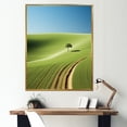 thumbnail image 1 of Designart "Panoramic Meadow In Minimalism" Country Clubs Floater Framed Canvas Prints, 1 of 5
