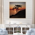 thumbnail image 1 of Designart "Panoramic View Of Coastal Trees I" Coastal Sunset Floater Framed Wall Art Prints, 1 of 5