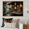 thumbnail image 1 of Designart "Paper Lantern Glow Japanese Festive Atmosphere IV" Japanese Floater Framed Canvas Wall Art, 1 of 7