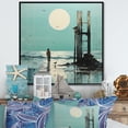 thumbnail image 1 of Designart "Papercut Pier Solitude I" Nautical & Beach Floater Framed Wall Decor, 1 of 7