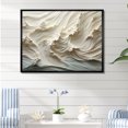 thumbnail image 1 of Designart "Papercut-Style Waves In White And Blue II" Coastal Waves Floater Framed Canvas Wall Art, 1 of 5
