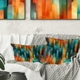 thumbnail image 1 of Designart "Parade Of Abstract Popsicles In Pop Art I" Striped Printed Throw Pillow, 1 of 5