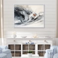 thumbnail image 1 of Designart "Paradise for Surfers by the Coast I" Nautical & Beach Floater Framed Canvas Print, 1 of 7
