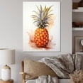 thumbnail image 1 of Designart "Paradise of Golden Pineapples I" Food & Beverage Canvas Wall Art - Traditional Yellow Pineapples Living Room Canvas Art, 1 of 6