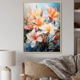 thumbnail image 1 of Designart "Paradise of Plumeria Flowers II" Floral & Botanical Floater Framed Wall Art Living Room, 1 of 7