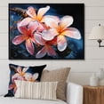 thumbnail image 1 of Designart "Paradise of Plumeria Flowers III" Floral Floater Framed Wall Decor, 1 of 7