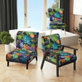 thumbnail image 1 of Designart "Paradise of Succulents Green Blue Bliss II" Green Floral & Botanical Upholstered Accent Chair - Traditional Arm Chair For Living Room, 1 of 1