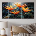 thumbnail image 1 of Designart "Paradise of the Birds of Paradise IV" Floral Art Living Room Set, 1 of 5