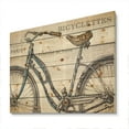 thumbnail image 1 of Designart 'Paris France Bicycles II' French Country Print on Natural Pine Wood, 1 of 1