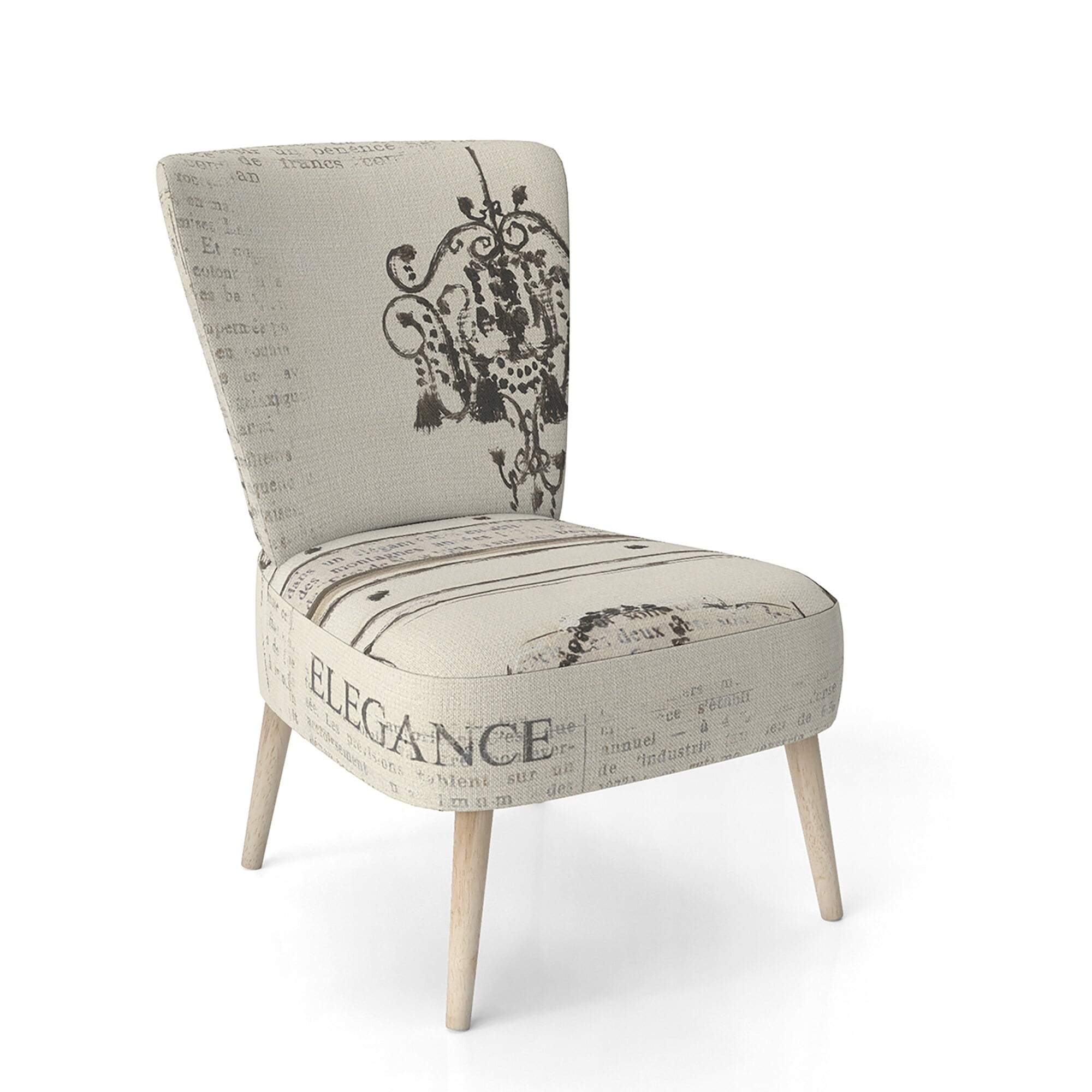 Designart "Paris Hotel Bathroom IV" Upholstered Traditional Accent ...