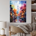 thumbnail image 1 of Designart "Parisian Spectrum Icon" City Paris Canvas Art Print, 1 of 7