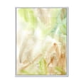 thumbnail image 1 of Designart 'Pastel Abstract With Brown Green and Beige Spots' Modern Framed Canvas Wall Art Print, 1 of 5