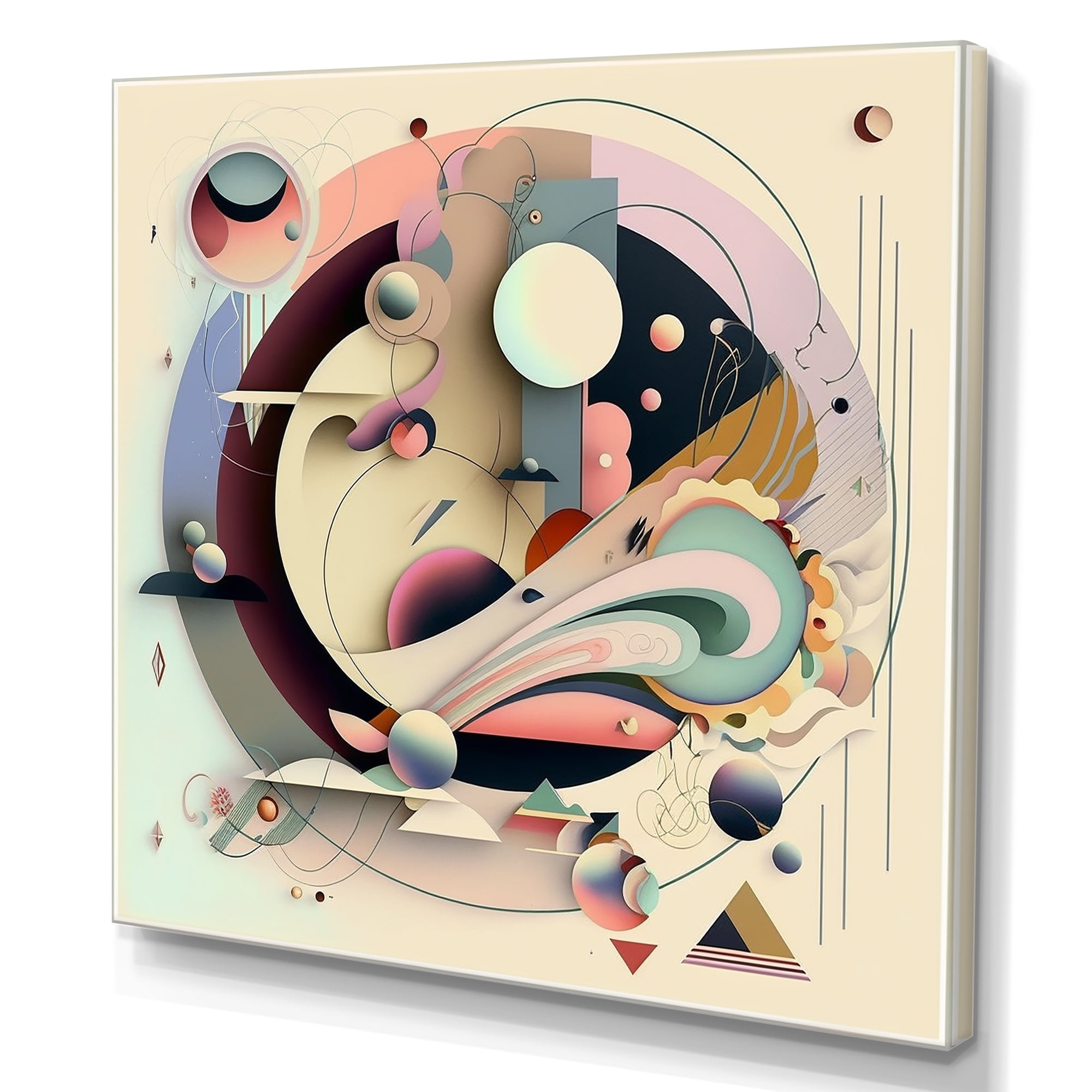Designart Pastel Art Deco I Canvas Wall Art