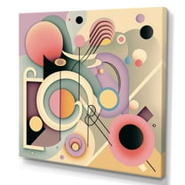 Designart Pastel Art Deco IV Canvas Wall Art