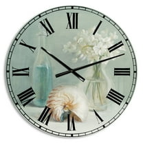 Designart 'Pastel Bath IV' Farmhouse wall clock
