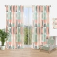 thumbnail image 1 of Designart 'Pastel Circular Retro Pattern II' Mid-Century Modern Curtain Panel, 1 of 4