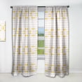 thumbnail image 1 of Designart 'Pastel Circular Retro Pattern III' Mid-Century Modern Curtain Panel, 1 of 5