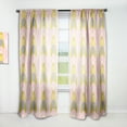 thumbnail image 1 of Designart 'Pastel Circular Retro Pattern IV' Mid-Century Modern Curtain Panel, 1 of 5