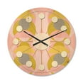 thumbnail image 1 of Designart 'Pastel Circular Retro Pattern IV' Mid-Century Modern Wood Wall Clock, 1 of 5
