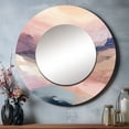 thumbnail image 1 of Designart "Pastel Countryside Beauty Gentle Hues" Abstract Rund Mirror For Wall Decor - Large Pink Round Printed Mirror - Country Round Mirror 36" x 36" Inch, 1 of 5