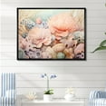 thumbnail image 1 of Designart "Pastel Elegance Amidst Anemones I" Coastal Coral Under Water Floater Framed Wall Art Prints, 1 of 5