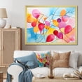 thumbnail image 1 of Designart "Pastel Geometric Ink Collage Serene Fusion V" Abstract Framed Wall Art Decor - Modern Colorful Abstract Geometric Bedroom Framed Canvas Wall Art, 1 of 6