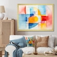 thumbnail image 1 of Designart "Pastel Geometric Ink Explosion Burst of Harmony II" Abstract Framed Wall Art Decor - Modern Colorful Abstract Geometric Entryway Framed Wall Art, 1 of 6