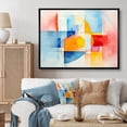 thumbnail image 1 of Designart "Pastel Geometric Ink Explosion Burst of Harmony II" Abstract Framed Wall Art - Modern Colorful Abstract Geometric Entryway Framed Wall Art Print, 1 of 6
