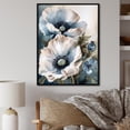 thumbnail image 1 of Designart "Pastel Pink And White Poppies" Poppies Floater Framed Wall Decor, 1 of 5