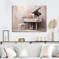thumbnail image 1 of Designart "Pastel Play On The Pink Piano II" Music Wall Art Living Room, 1 of 7
