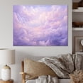thumbnail image 1 of Designart "Pastel Purple Scenic View" Clouds Canvas Art Print, 1 of 7