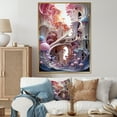 thumbnail image 1 of Designart "Pastel Surrealism In The Cityscape" Surrealism Floater Framed Wall Art Living Room, 1 of 5